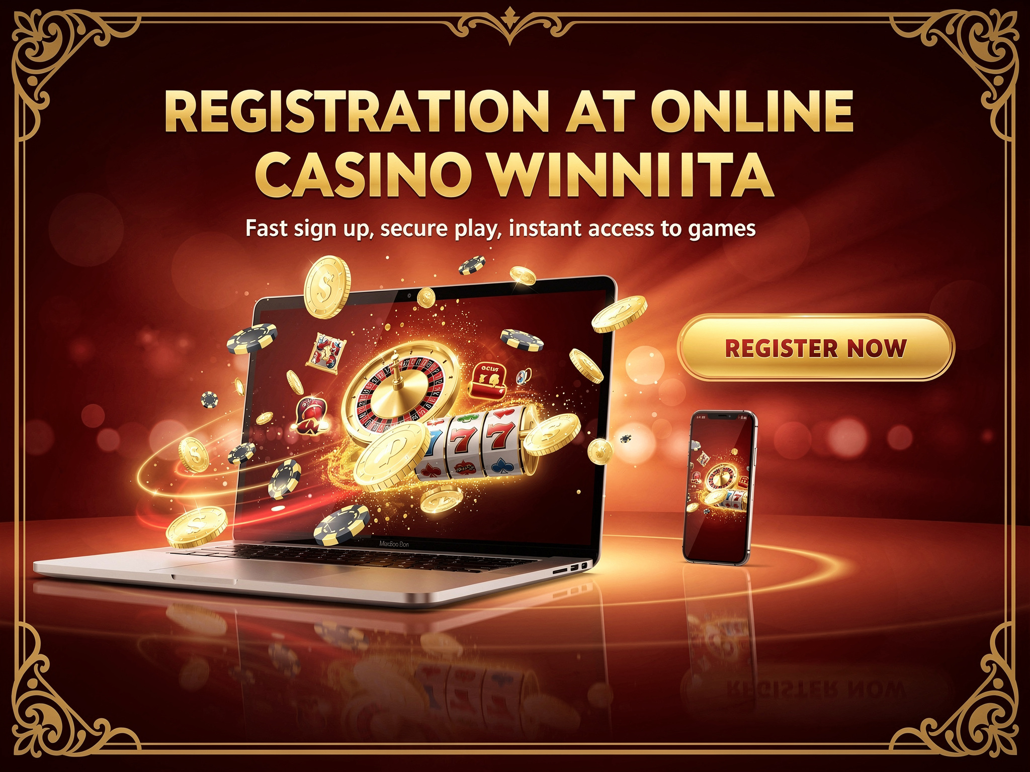 La procedura per aprire un conto su Winnita Casino Italy è molto semplice